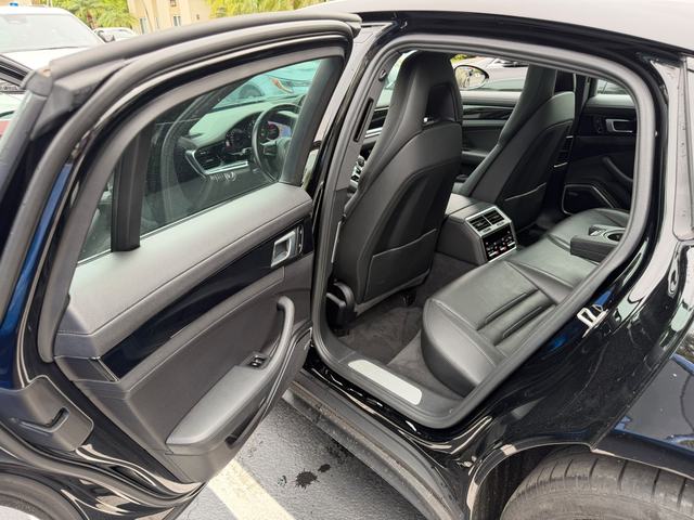 Porsche Panamera rear seats, door open